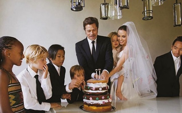 Brad Pitt és Angelina Jolie utólag házasodott össze - gyermekei körében