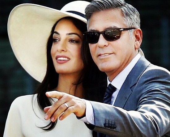 Amal és George Clooney az esküvő után - ma már szülők