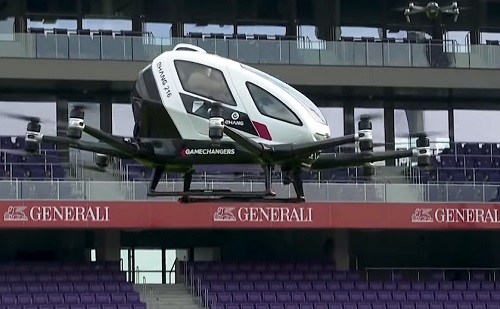 Drón taxik mutatkoztak be Bécsben