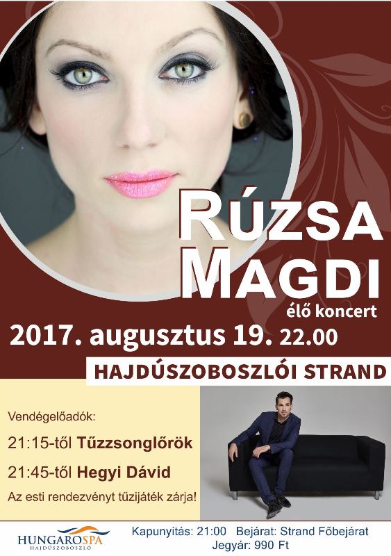 Rózsa Magdi élő koncert