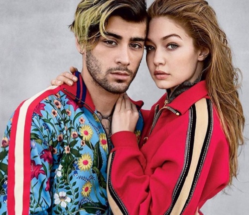 Zayn Malik mellett barátnője, Gigi Hadid is ott áll