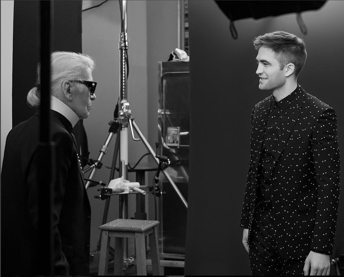 Karl Lagerfeld és Robert Pattinson