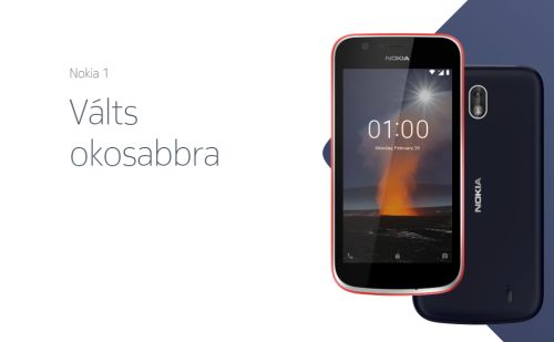 Nokia 1 - olcsó klasszikus Xpress-on köntösben