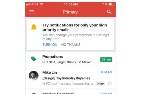 A Gmail alkalmazás iOS-es verziójába megérkezett egy új mesterséges intelligencia funkció