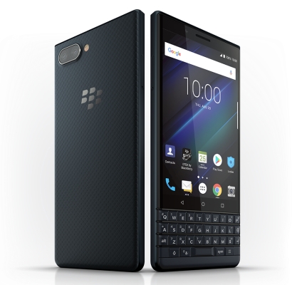 A BlackBerry KEY2 LE okostelefon vékony kerettel és teljes QWERTY-billentyűzettel rendelkezik