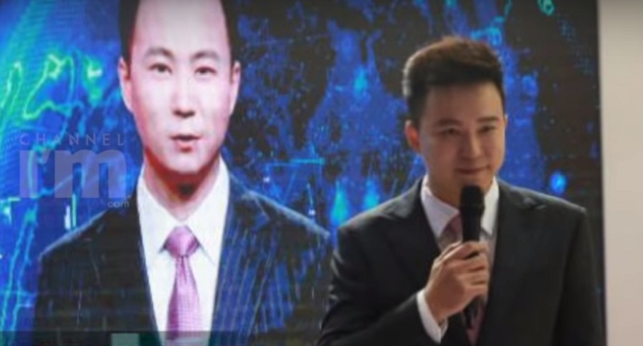 Bemutatják a Xinhua robotbemondóját a kínai éves netkonferencián