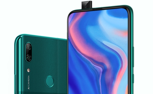 16 megapixeles előbukkanó szelfikamera és 6,59 hüvelykes kijelző a Huawei P Smart Z okostelefonban