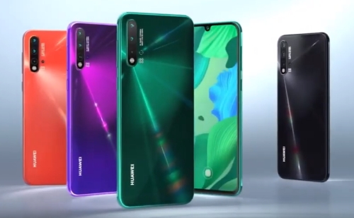 Négy hátlapi kamera dolgozik a HUAWEI Nova 5 és Nova 5 Pro okostelefonokban