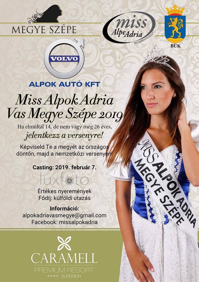 Miss Alpok Adria Vas Megye Szépe 2019