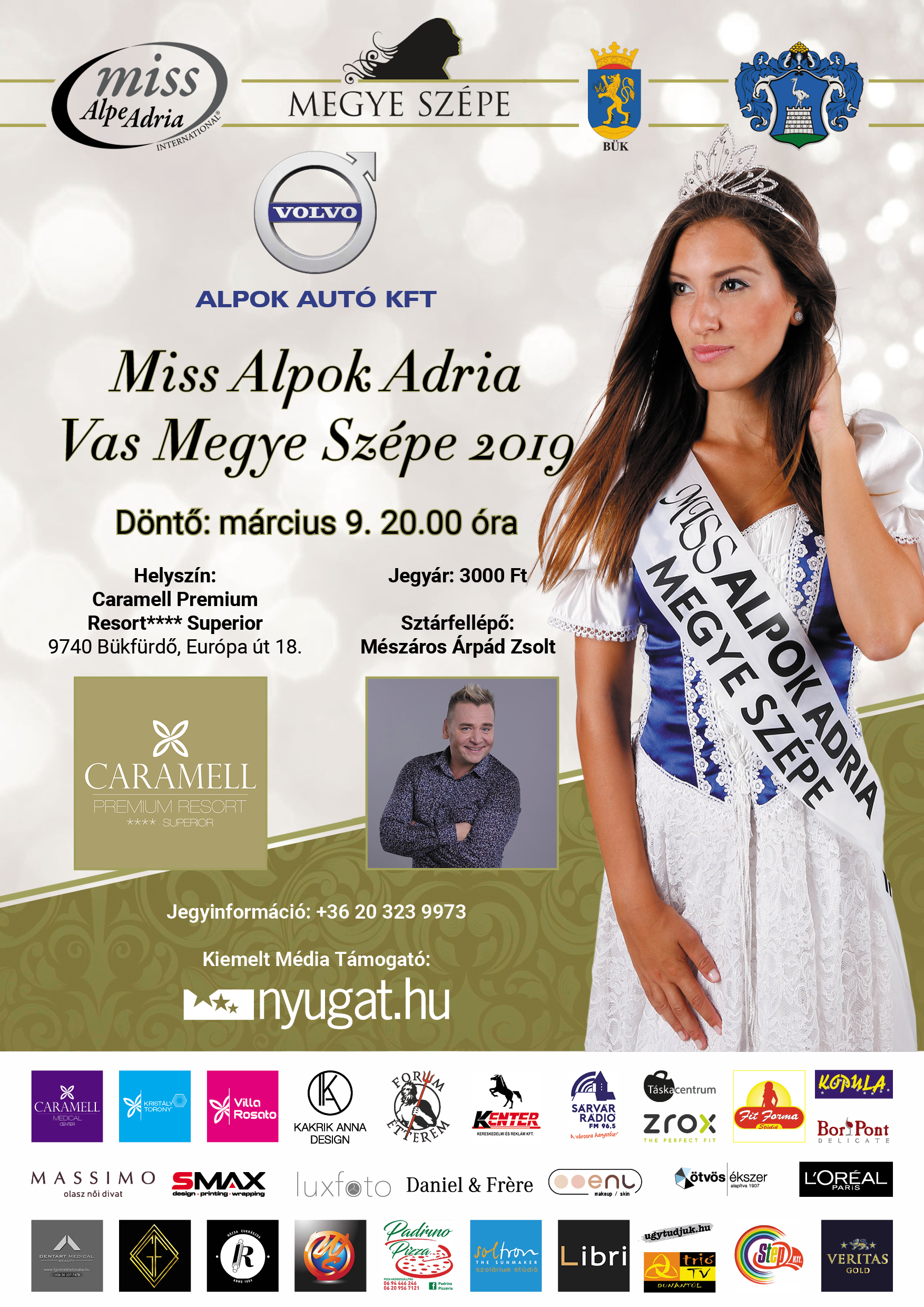 Volvo Alpok Autó Miss Alpok Adria Vas Megye Szépe 2019 -Döntő