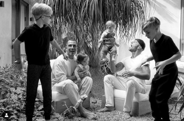 Ricky Martin és a családja