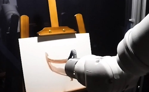 Mutatós festményeket készít egy mesterséges intelligencia-robot