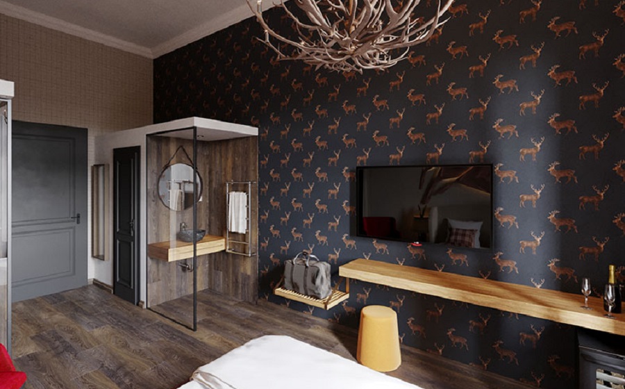 Erdős hangulatú szoba az egri 1552 Hotelben 