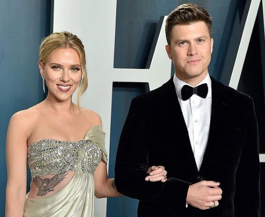 Scarlett Johansson és Colin Jost