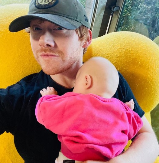 Rupert Grint a lányával