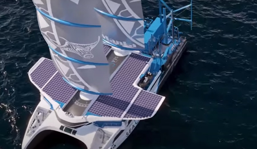 A Manta önjáró víztisztató hajó óriási és környezetbarát segítség