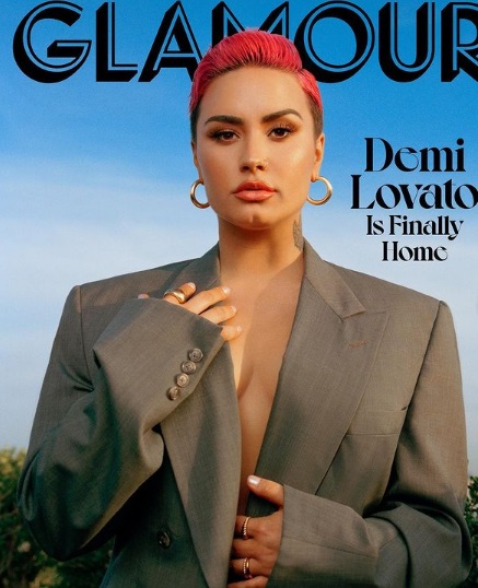 Demi Lovato a Glamour címlapján