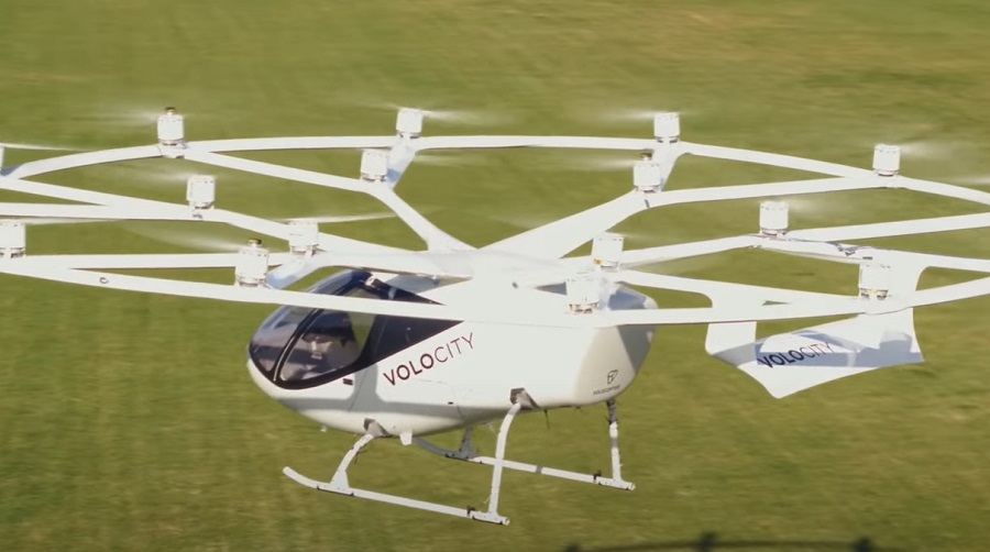 Felszállt a levegőbe a Volocopter vállalat első normál méretű légitaxi prototípusa
