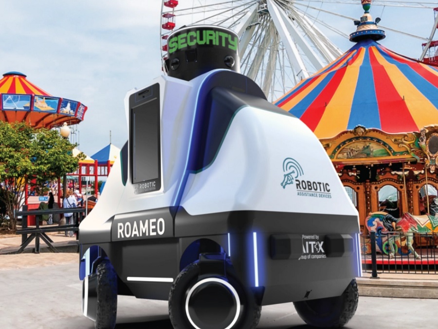 Mesterséges intelligencia - Roameo robot vidámparkban is szolgálatot teljesít - Fotó: radsecurity.com