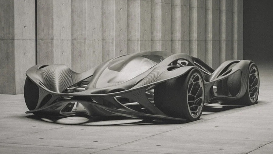 Algoritmusok segítségével készítette el HV-001 autóját egy 3D építész - Fotó: Instagram/Ayoub Ahmad