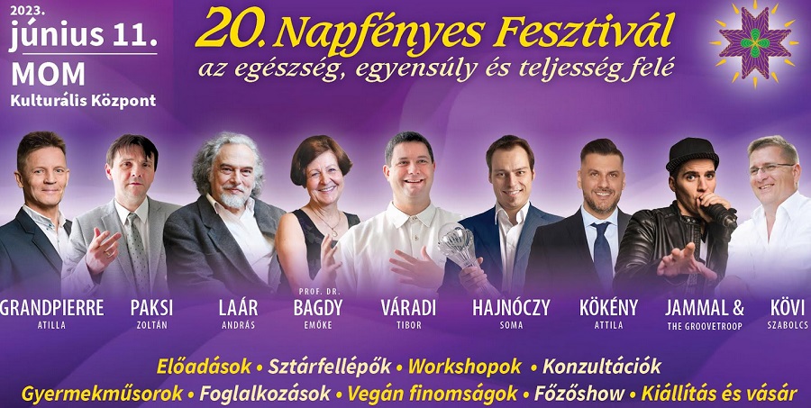 Érkezik a 20. Napfényes Fesztivál